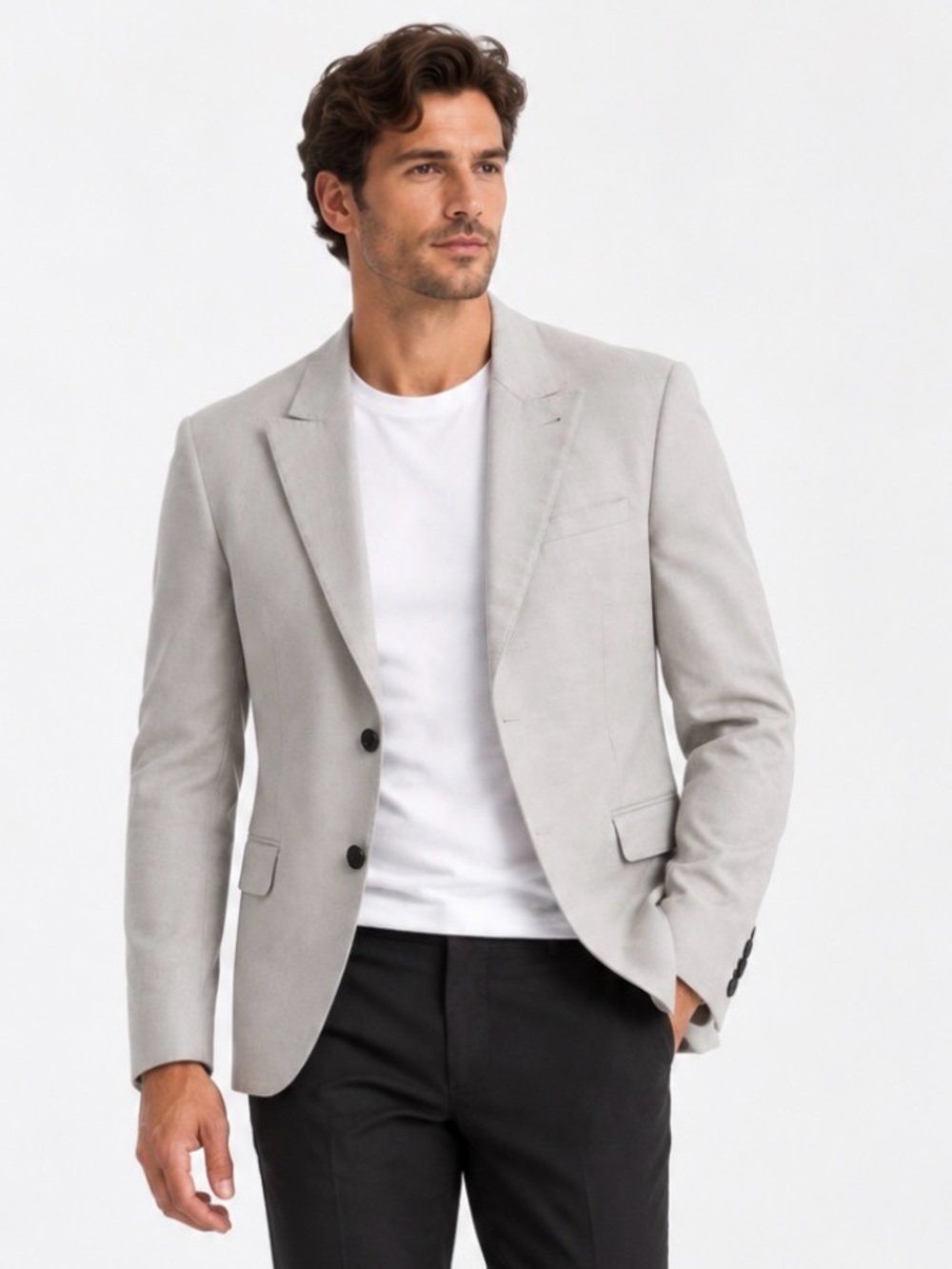 IRO Paris Evan Blazer Grey Men's Size 50 NWT $765 Designer Suit Jacket